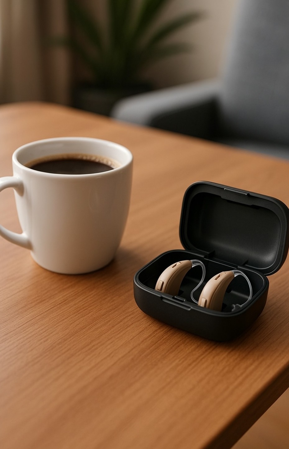 Ladestation für Akku-Hörsysteme.